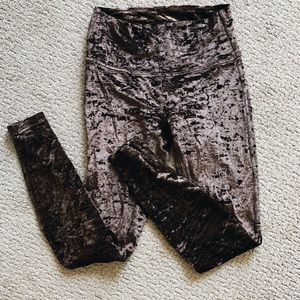 Lululemon Crushed Velvet Leggings High Rise